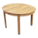Table à manger ronde Art Déco en chêne brut décapé 1930