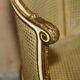 Louis XVI Bergère canapé in gilded wood with double caning