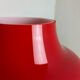 "Mushroom" Red Glass Table Desktop Light Made Hustadt Lights, Germany, 1970 No.2