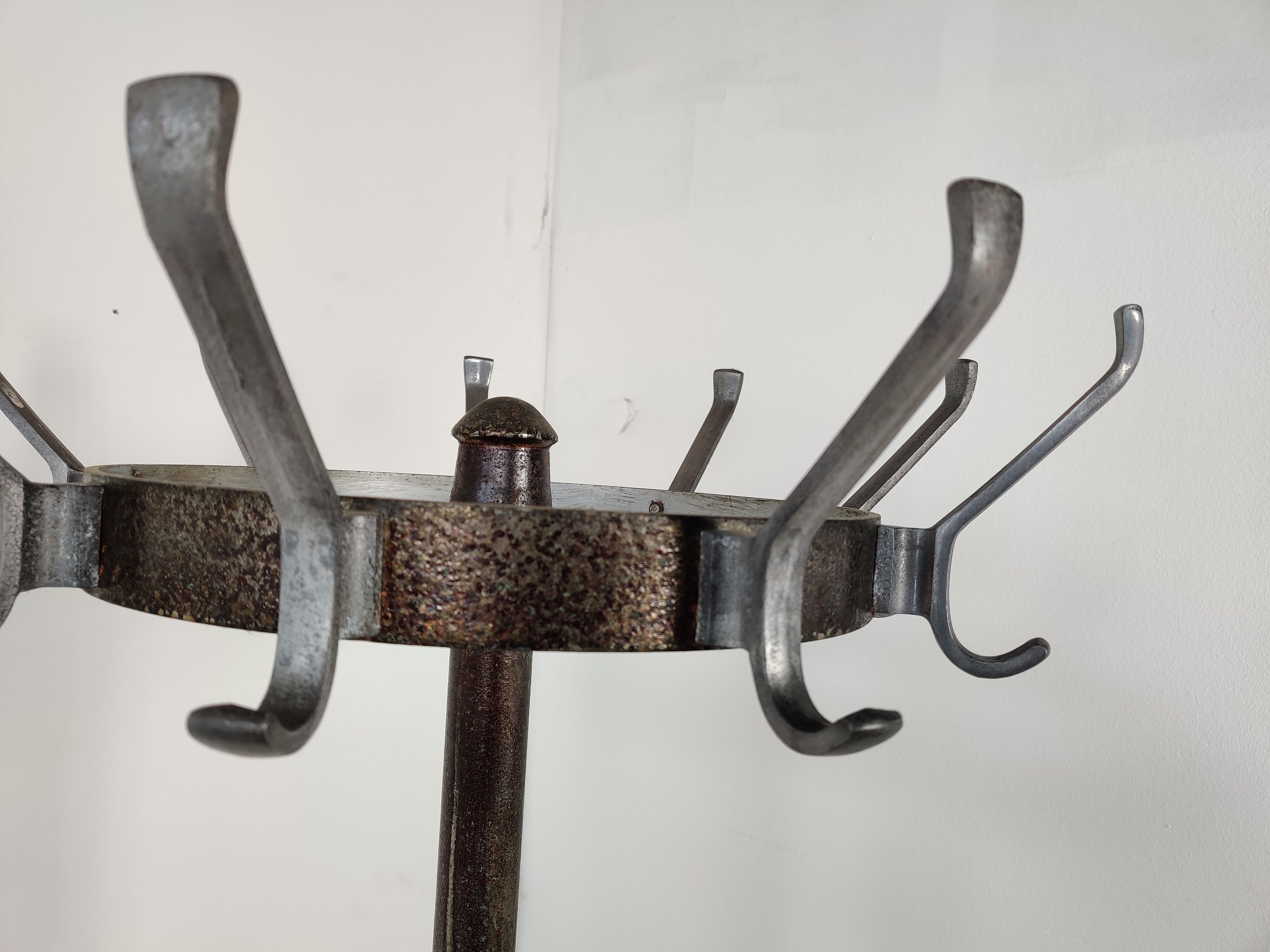 Cast iron coat hanger from the 1950s
