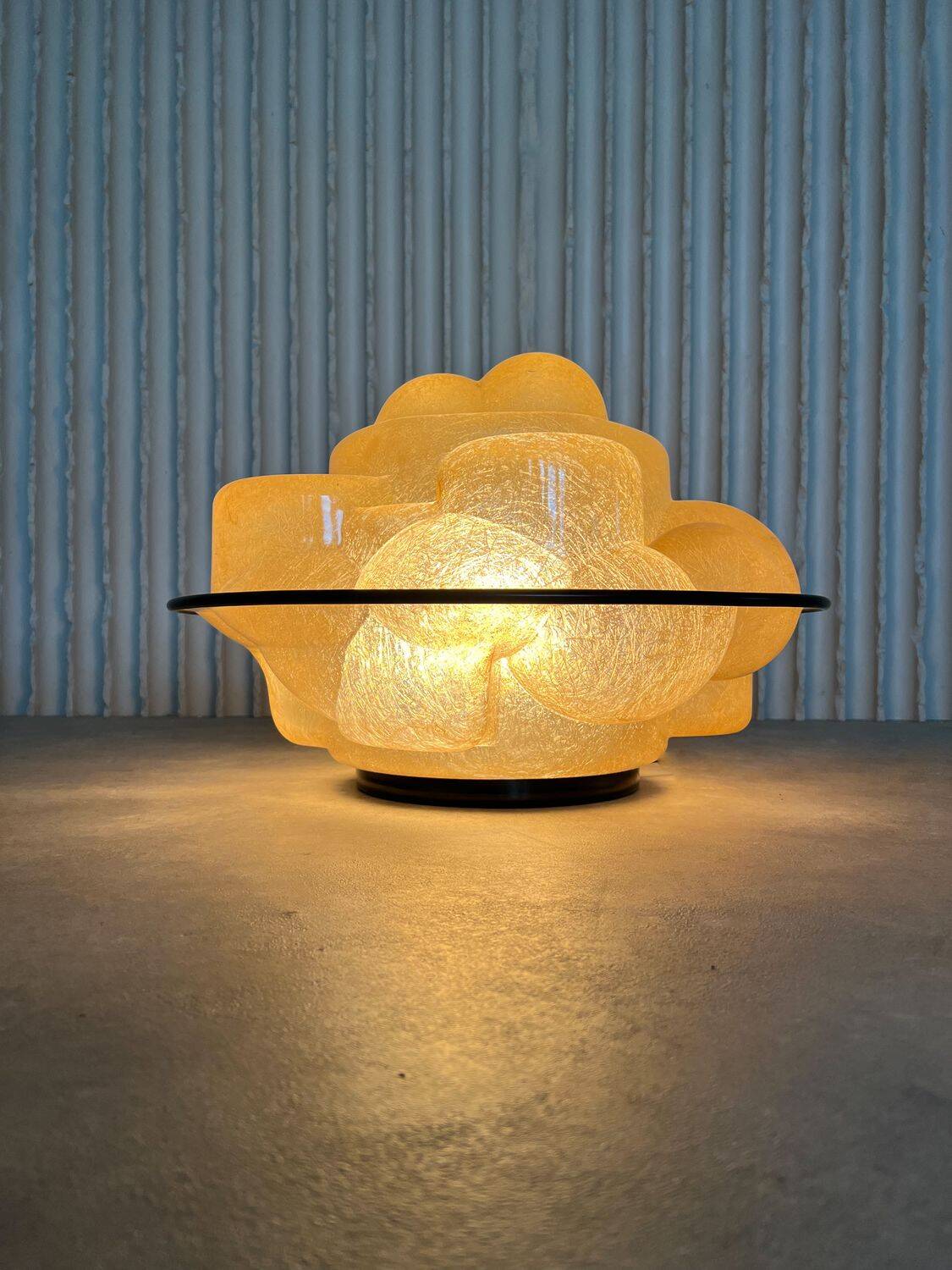 Lampe de sol/table Profiterole par Sergio Asti pour “Martinelli Luce”