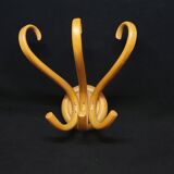Porte manteau patère murale en bois courbé perroquet vintage