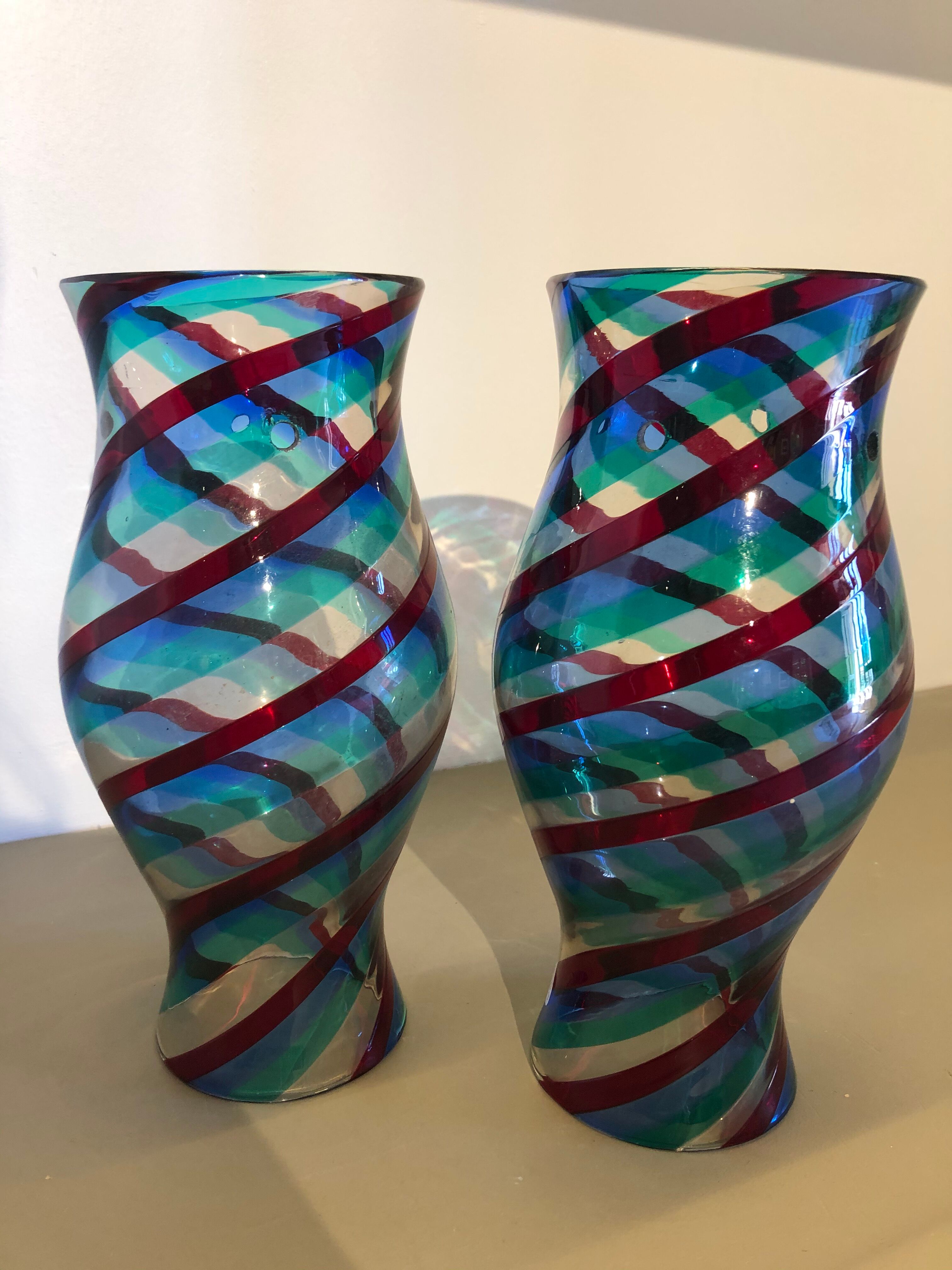 Pair of glasswares