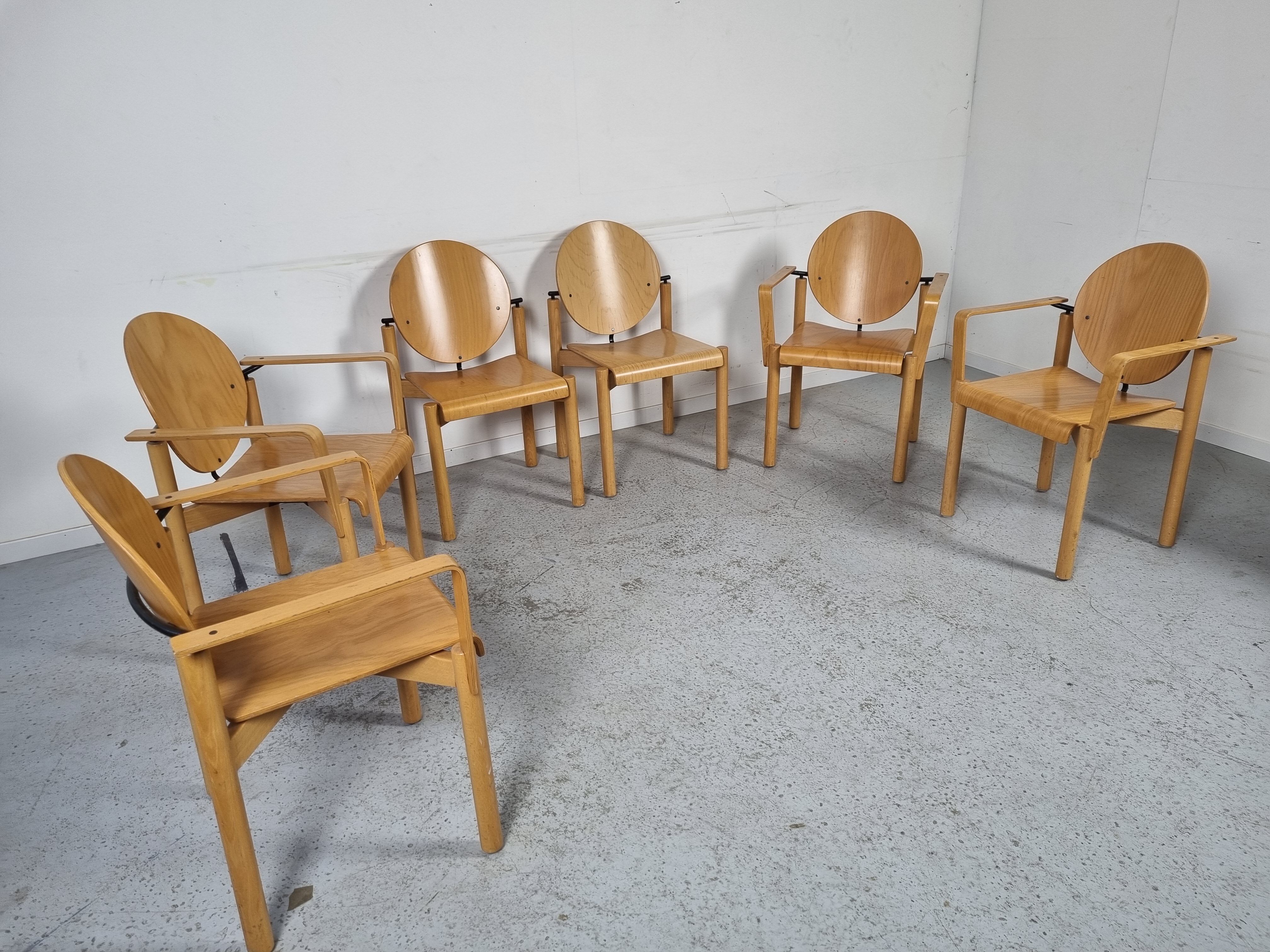 6 kusch&co chairs 80s