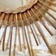 Rattan and wicker sun mirror