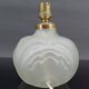 Petite lampe en verre pressé-moulé Art Déco, France, circa 1925
