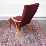 Vintage velvet armchair
