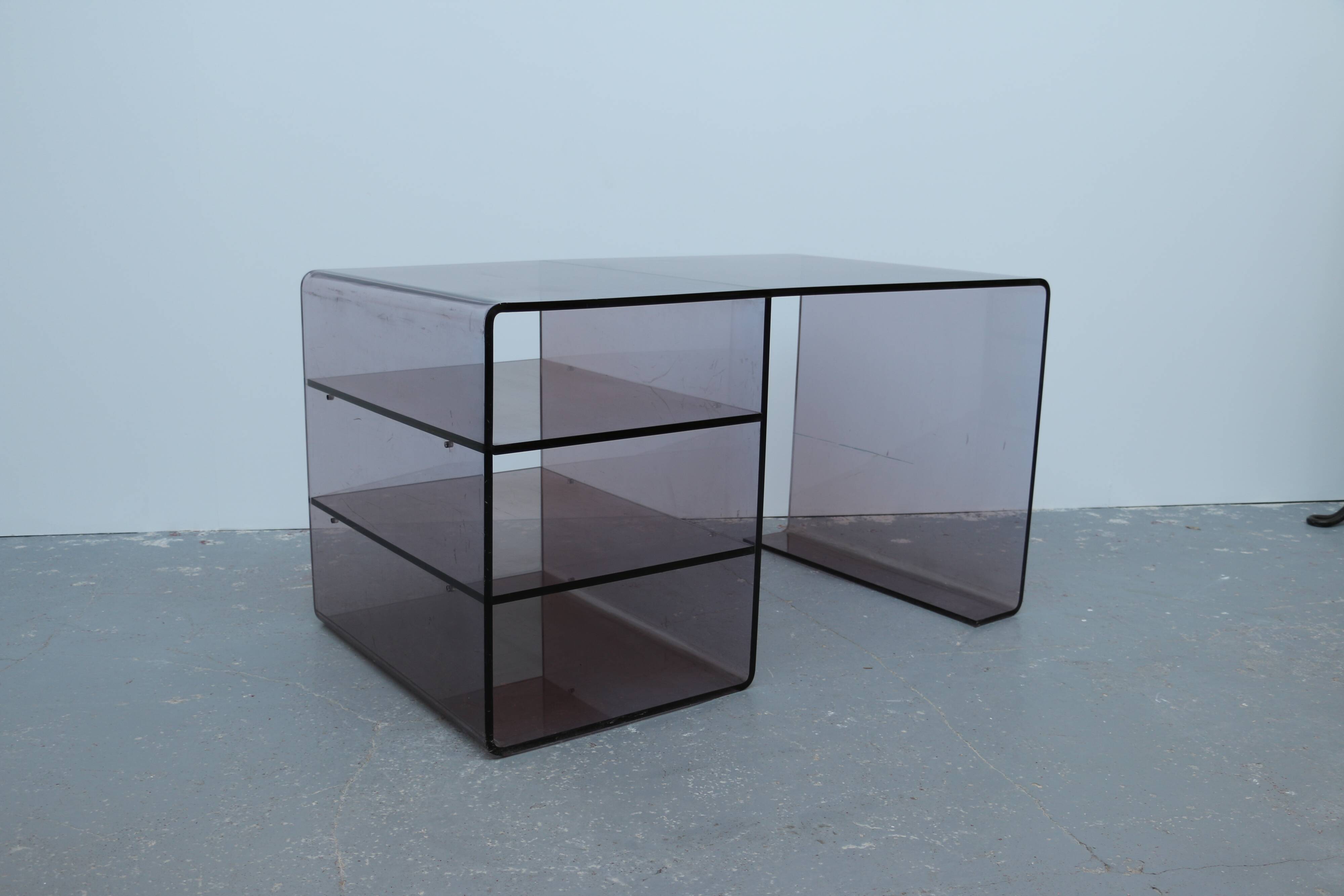 Plexiglass desk