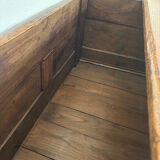 Grand coffre ancien en chêne massif – XIXe – belle patine d’origine