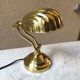 Vintage shell bedside lamp design 80 brass solid