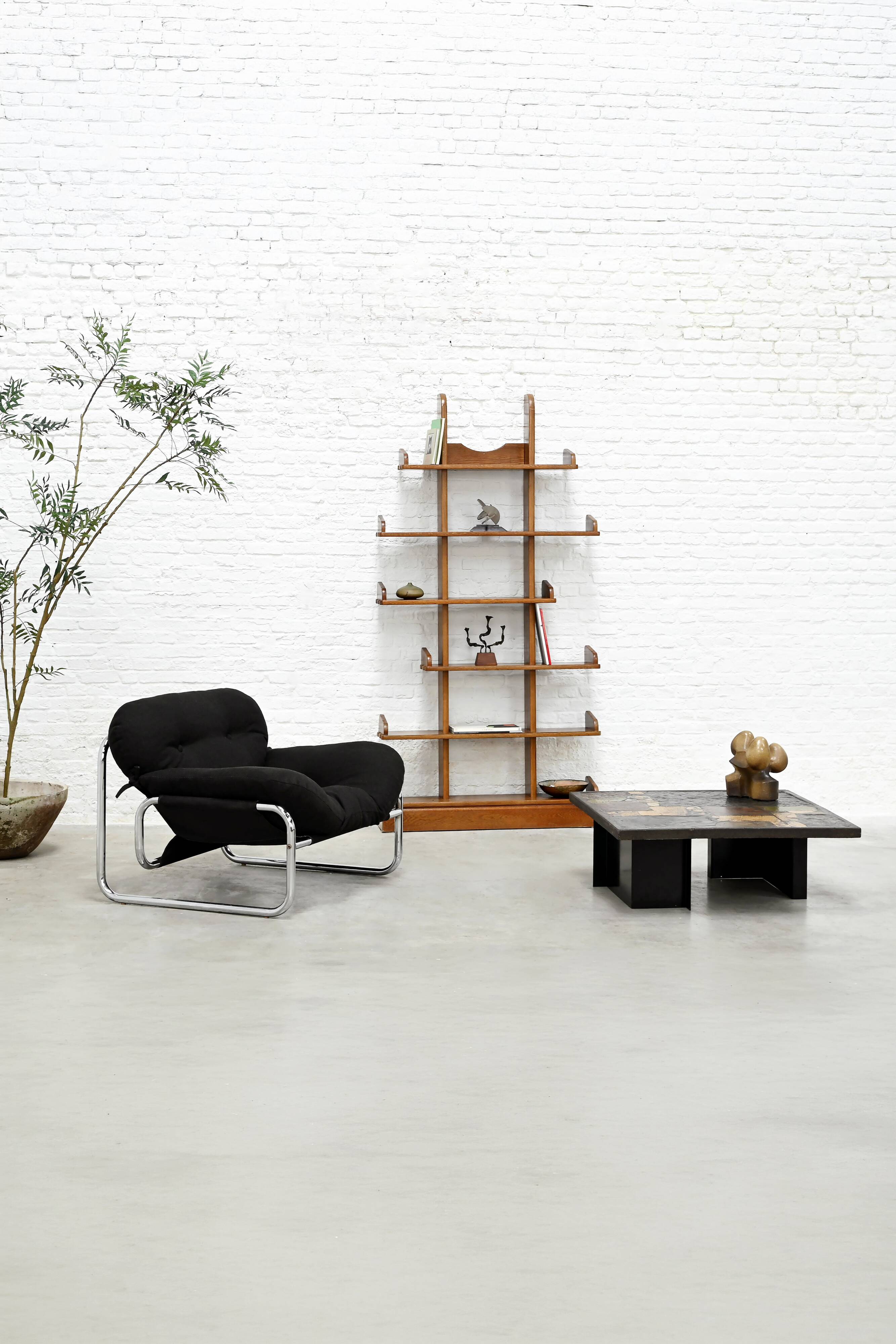 Johan Bertil Häggström Tubular Lounge Chair for Swed-Form, Sweden, 1970s