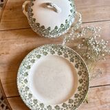 Vintage ironstone tureen and dish - Trèfle de Badonvillier model