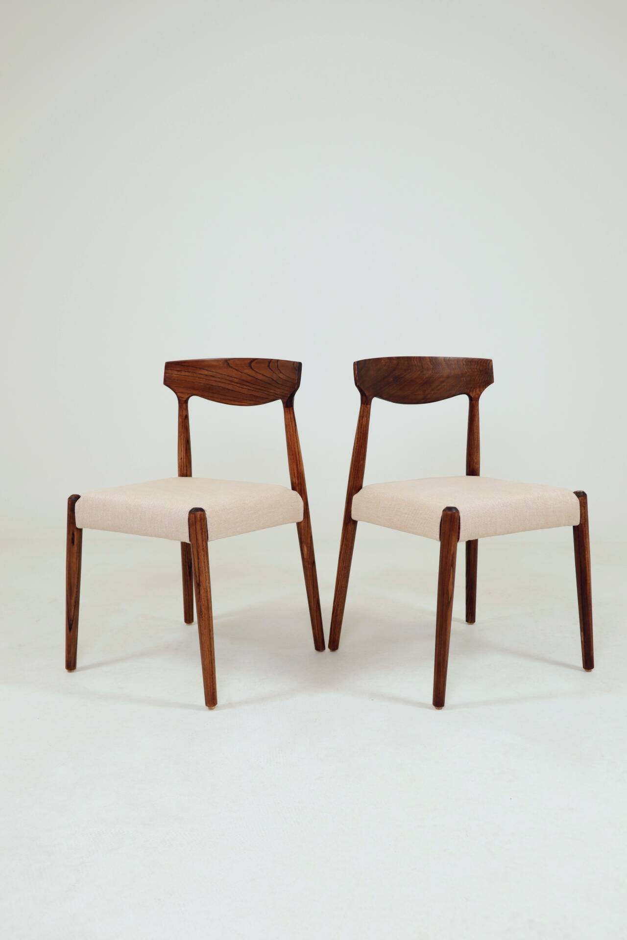 Modern Dining Chairs Japandi & Mid Century style | Solid Wood Ash 