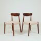 Modern Dining Chairs Japandi & Mid Century style | Solid Wood Ash 