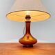 Mid-century Danish glass table lamp by Holmegaard