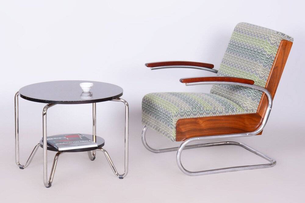 Art Deco Armchair in Beech and Spruce, 1930s