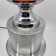 Diderot Delmas lamp in orange opaline with chrome base France 1970 Vintage