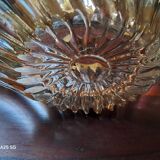 Vintage fruit bowl in crystal and gold from Royal Crystalery of Bayel.
