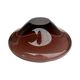 Ashtray decorative bowl designed by M. Klinger Železný Brod Sklo Czech 1960