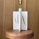French contemporary ceramic lamp, "L 04" by Renzo Maar