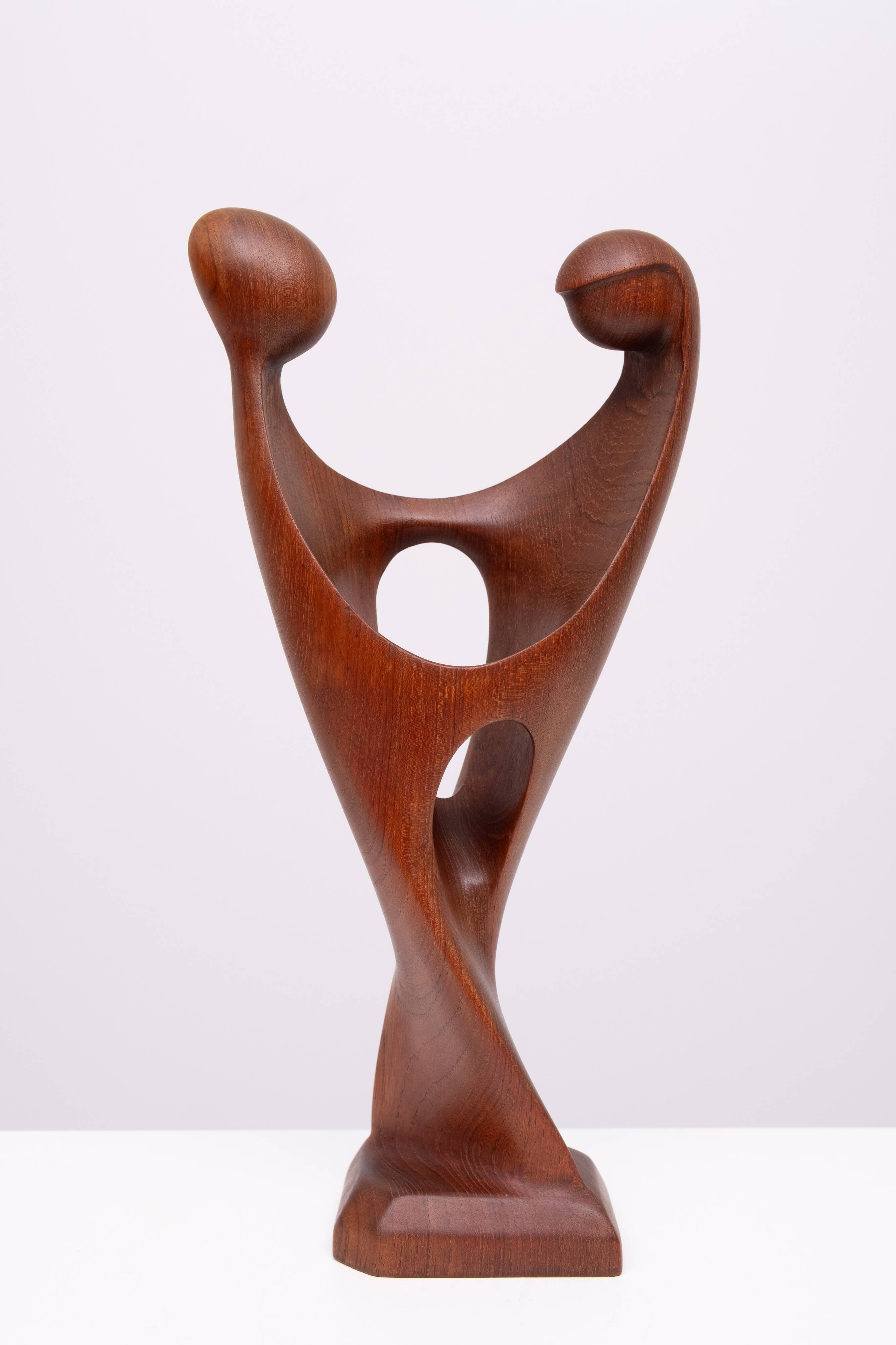 Teak Sculpture by Simon Randers 1960s Denmark