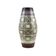 West German ceramic vase with geometric pattern, glazed pottery from the 1970s
