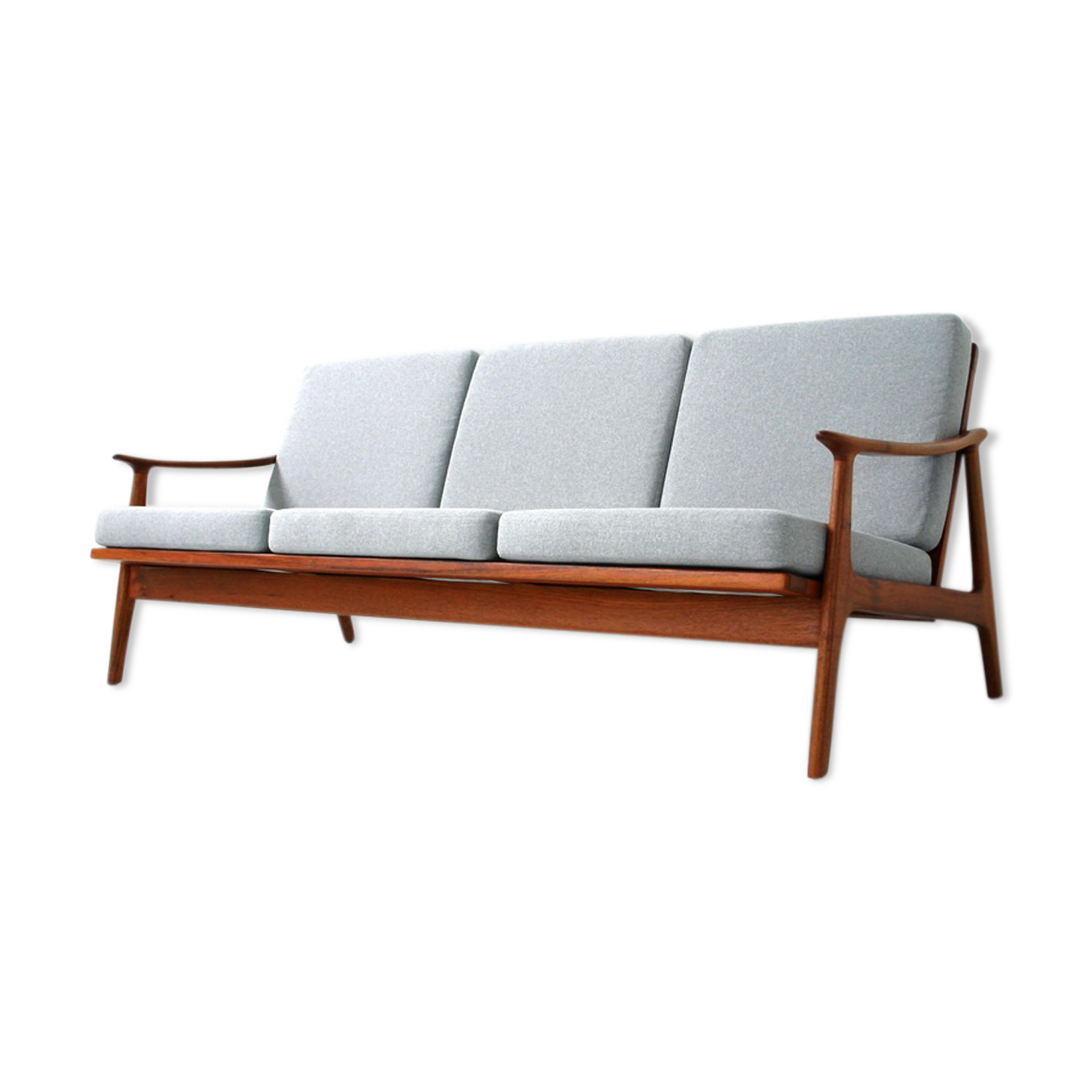 Mid-Century Danish Teak Sofa like Fredrik A. Kayser, 1960s