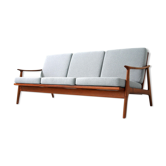 Canapé en teck Fredrik A. Kayser années 1960
