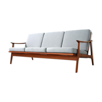 Mid-Century Danish Teak Sofa like Fredrik A. Kayser, 1960s