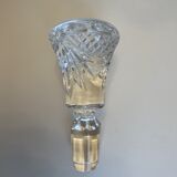 Carved crystal decanter