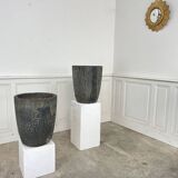 Two foundry crucibles 1950