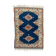 Old turkish kazak rug 140x96 cm vintage carpet, red and blue