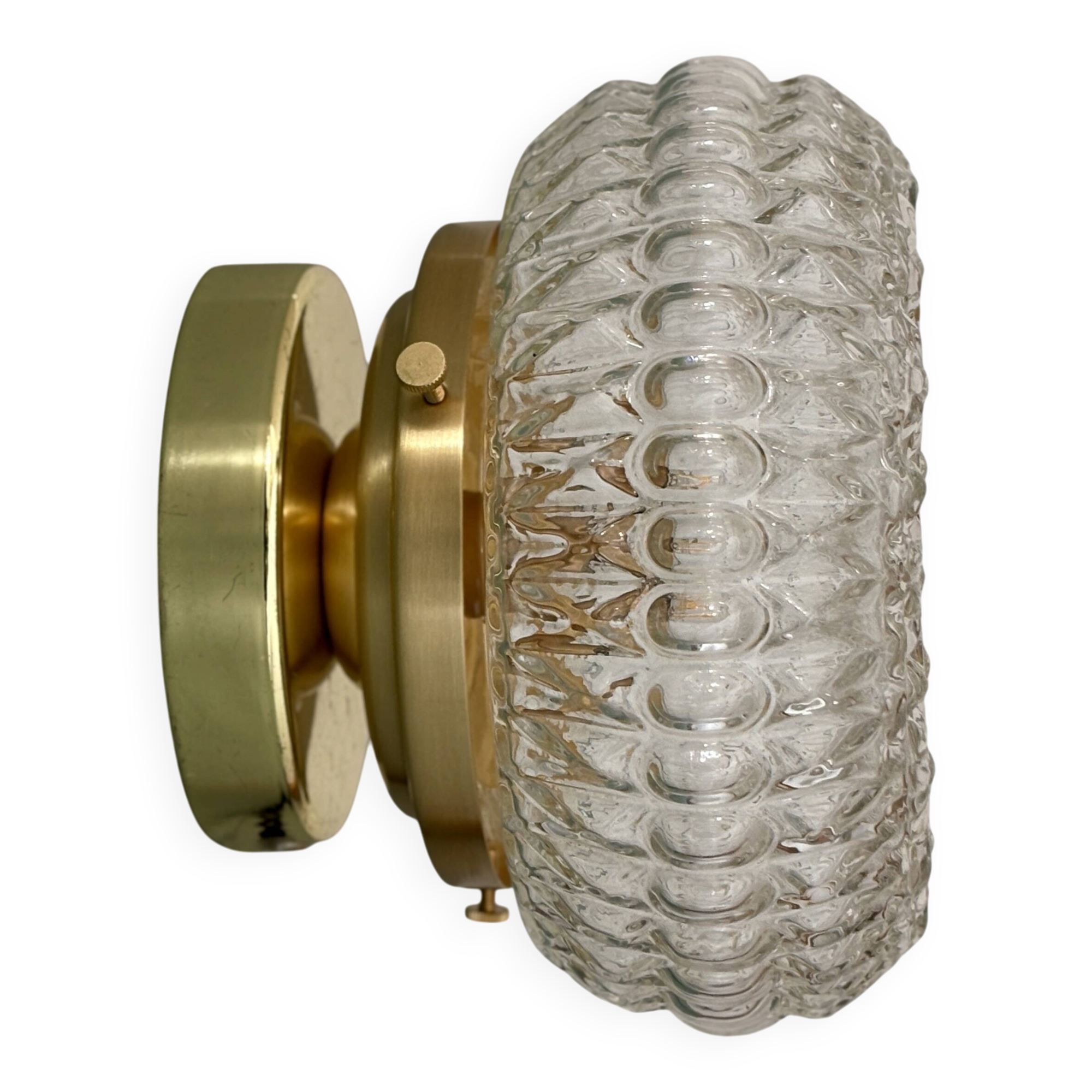 Vintage glass moulded globe wall or ceiling light (PLAFF1)