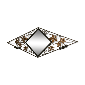 Miroir art déco en fer