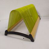 Old green wood vinyl holder, plattofix
