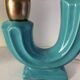 Pair of vintage 1960s double ceramic lamps