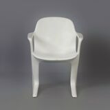 White Kangaroo Chair by Ernst Moeckl for Horn, 1960s | With Armrests