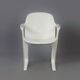 Chaise Kangourou Blanche par Ernst Moeckl pour Horn, années 1960 | Avec Accoudoirs