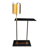 Modernist copper ashtray with shelf, 1960.
