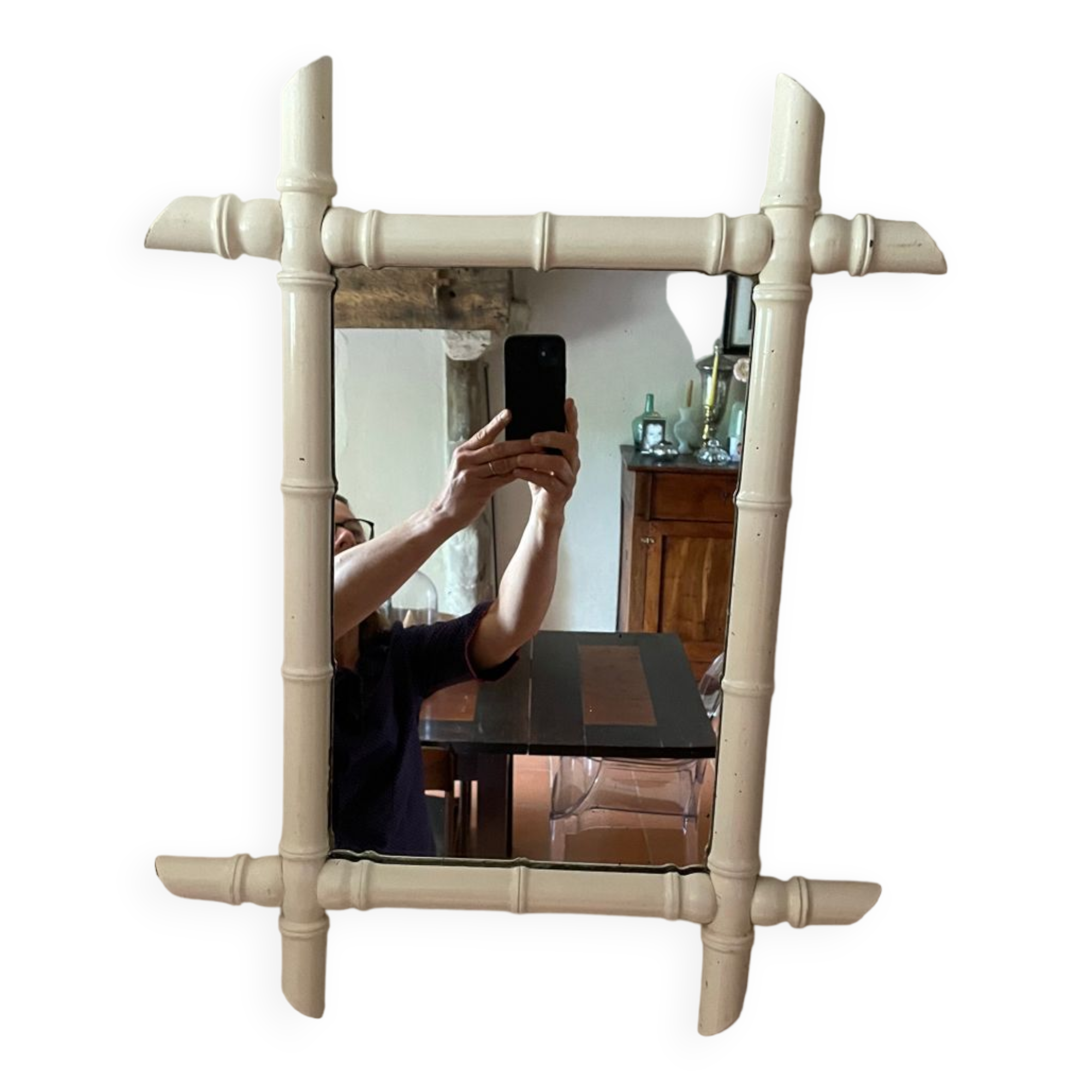 Miroir en bois 58x45cm