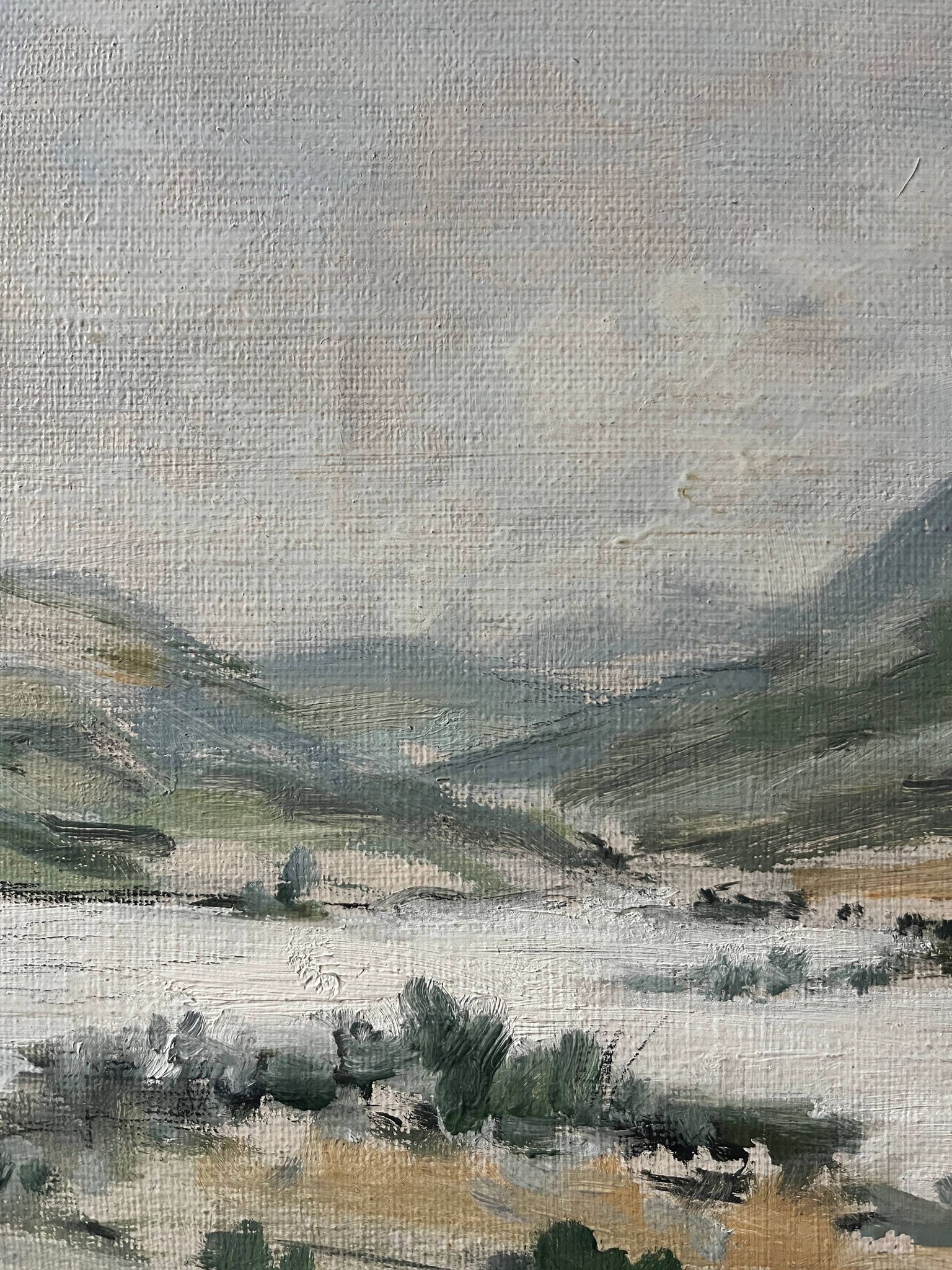 HST painting "Lake in the Jura" Lake landscape
