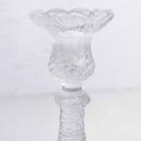 Pair of glass candlesticks