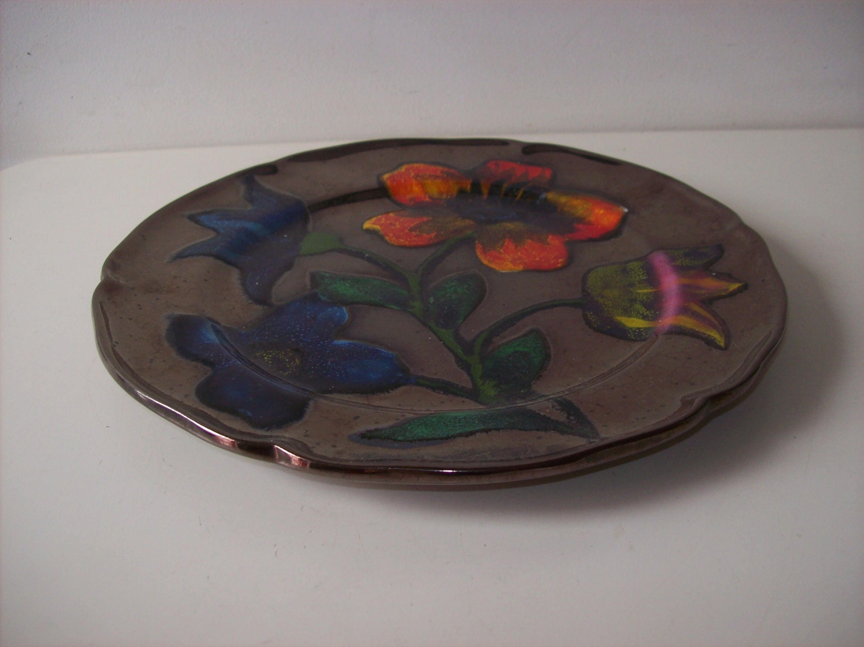 Vintage ceramic plate of ricard workshops