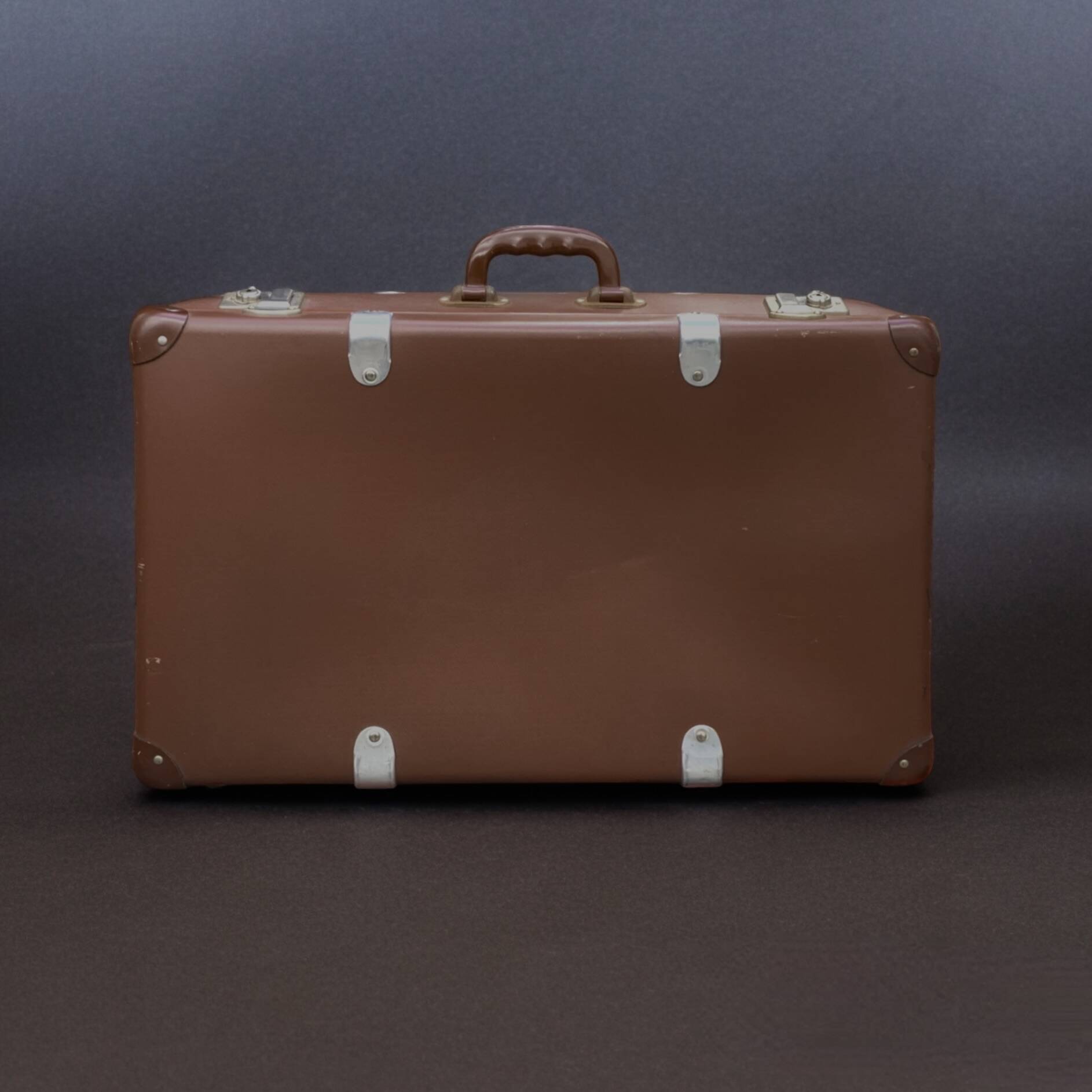 Old fiberglass suitcase