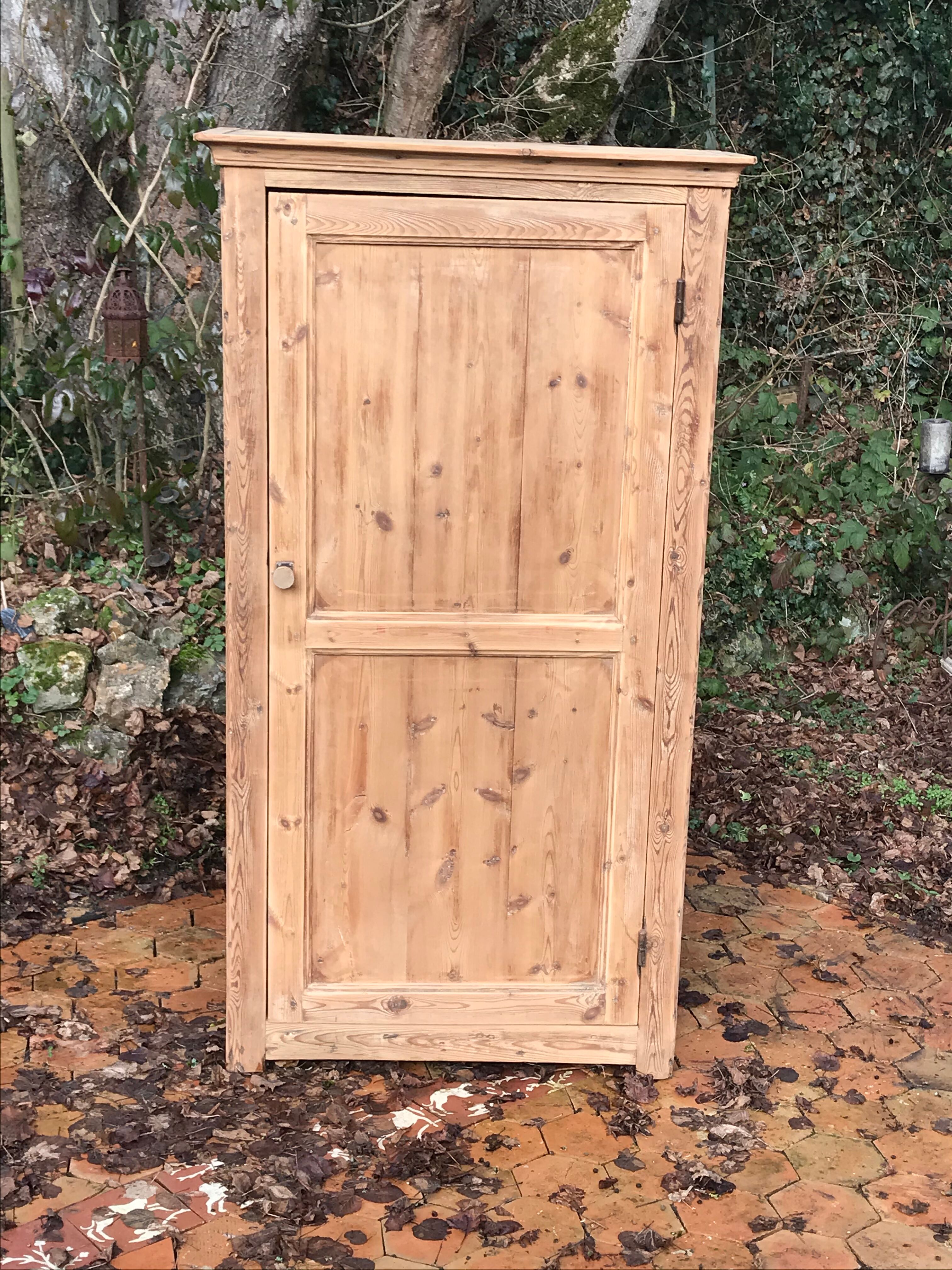 Wardrobe 1 door in solid pine