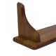 Vintage book shelf wall rack 1970s wood minimalist design