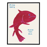 David Shrigley, Le poisson dit « Allez tous vous faire foutre », 2021