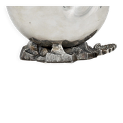 Boat sauce boat on rock, England, 1920 stamped