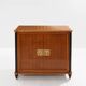 Jules Leleu cabinet merisier marqueté 2 portes bronze 1940