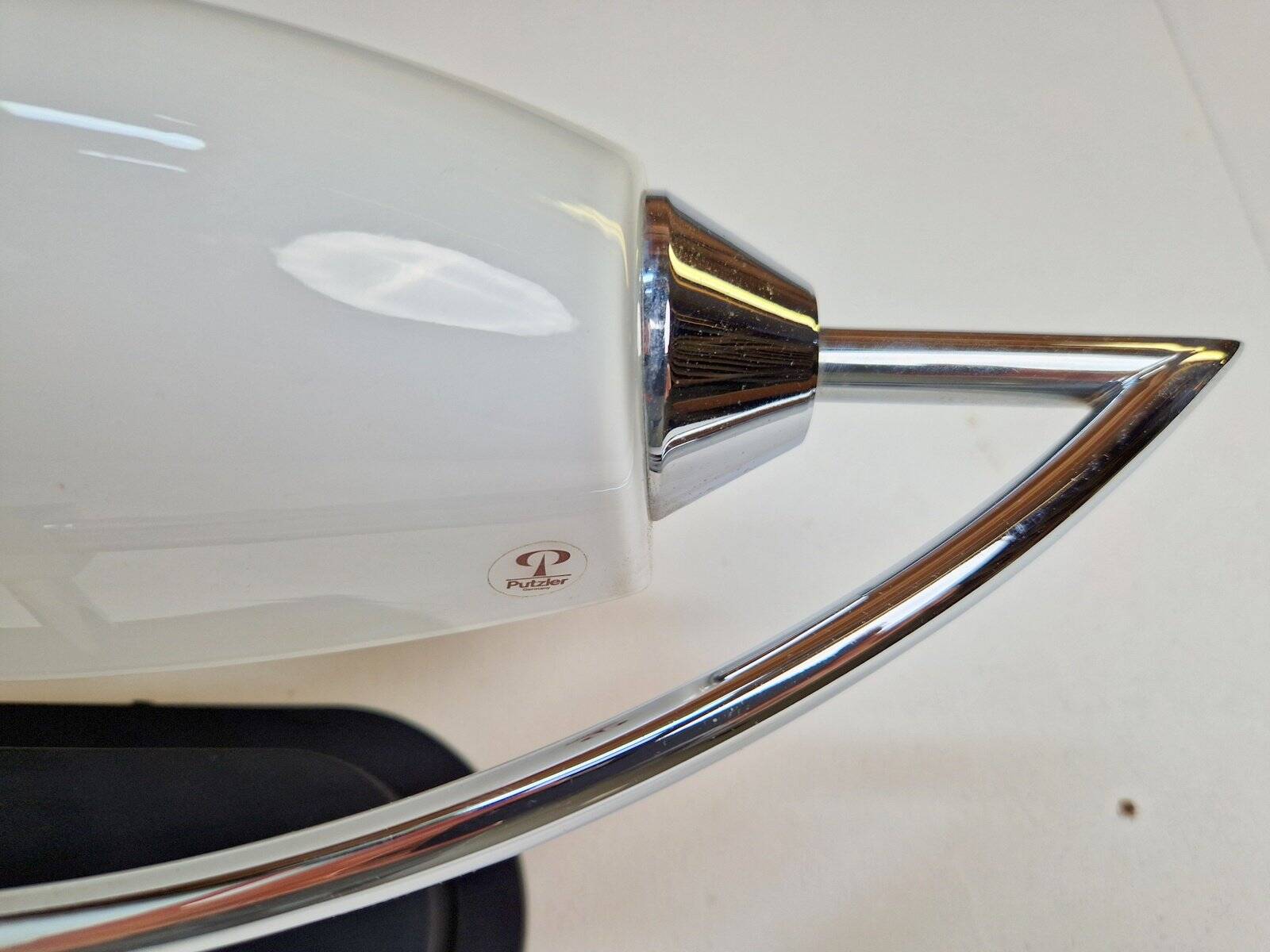 Vintage Bolero Wall Lamp in White Glass by Dieter Sieger for Peill & Putzler, Germany, 1970s